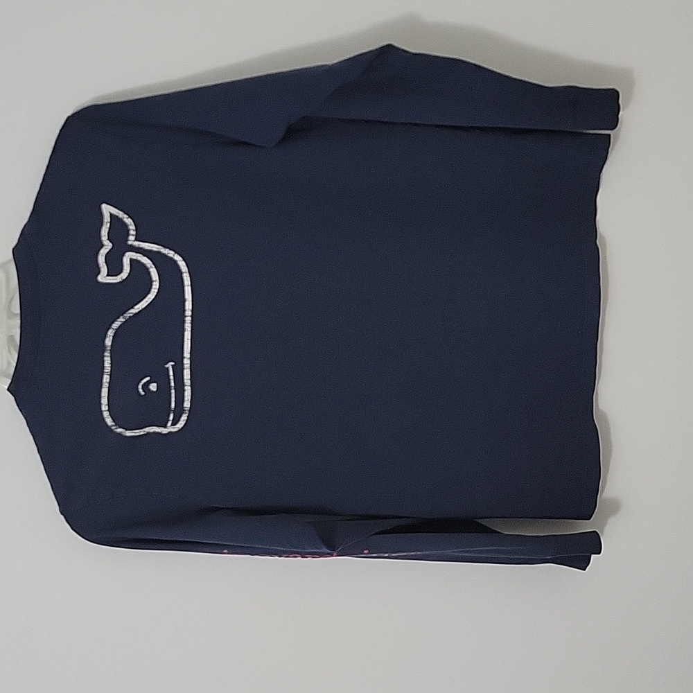 Vineyard Vines Navy Long Sleeve Tee, Size X-Large - Picture 4 of 6